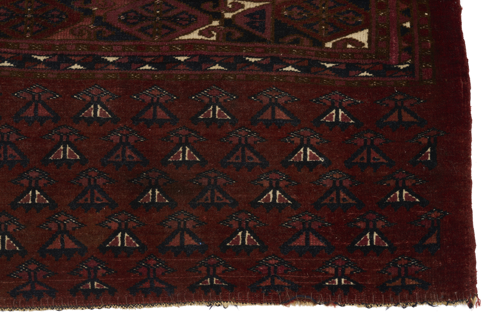 Lot 912: 2 Antique Turkmen Weavings Saryk & Saryk Torba