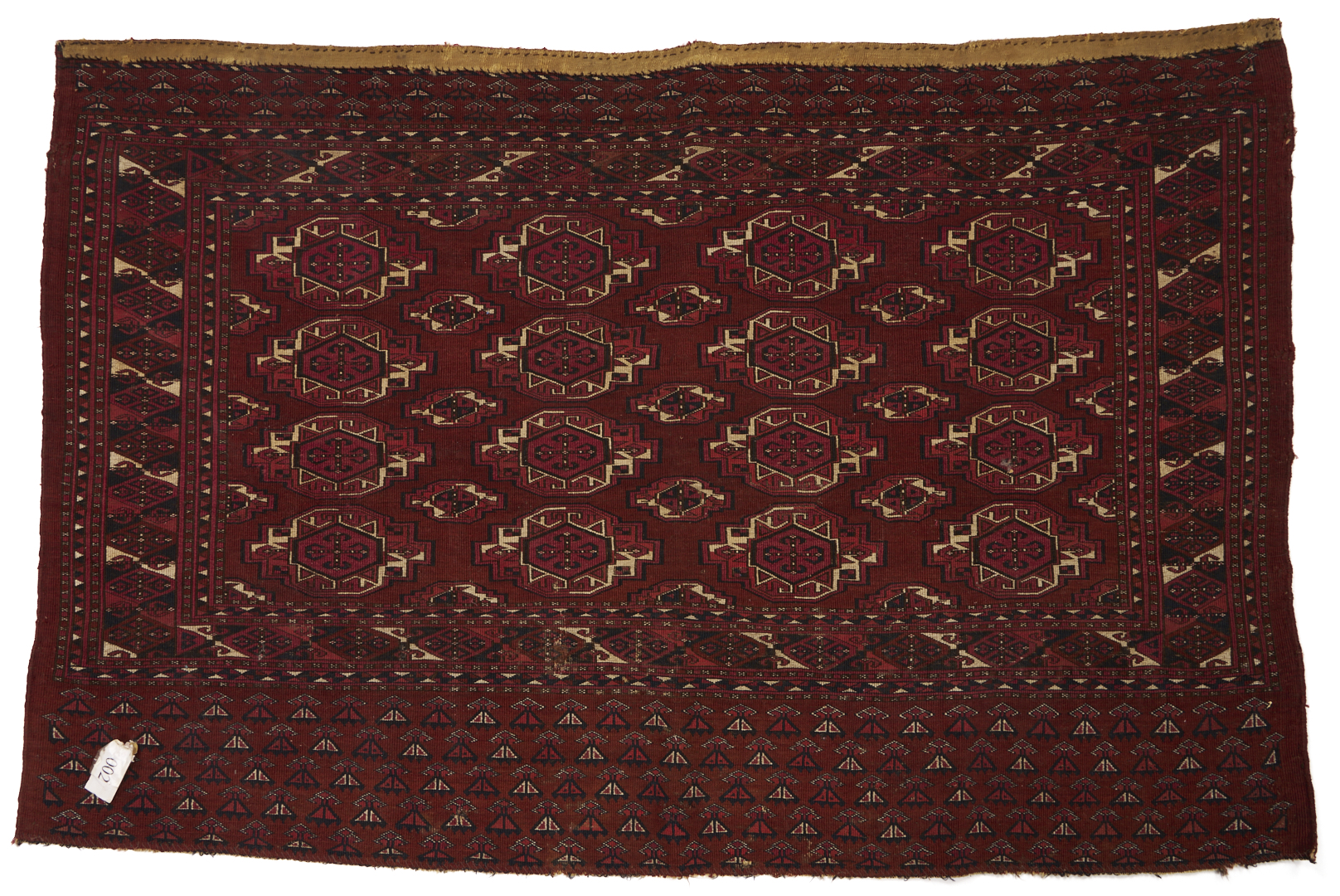 Lot 912: 2 Antique Turkmen Weavings Saryk & Saryk Torba