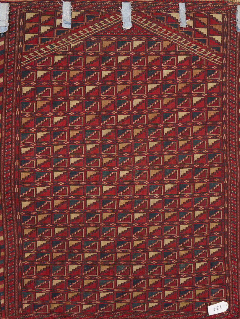 Lot 913: Yomud and Baluch Prayer Rugs & Yomud Salatch Cradle Cover