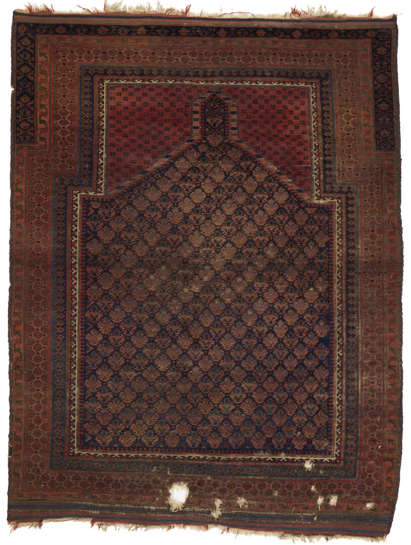 Lot 913: Yomud and Baluch Prayer Rugs & Yomud Salatch Cradle Cover