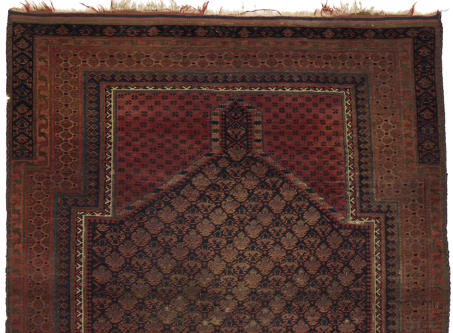 Lot 913: Yomud and Baluch Prayer Rugs & Yomud Salatch Cradle Cover