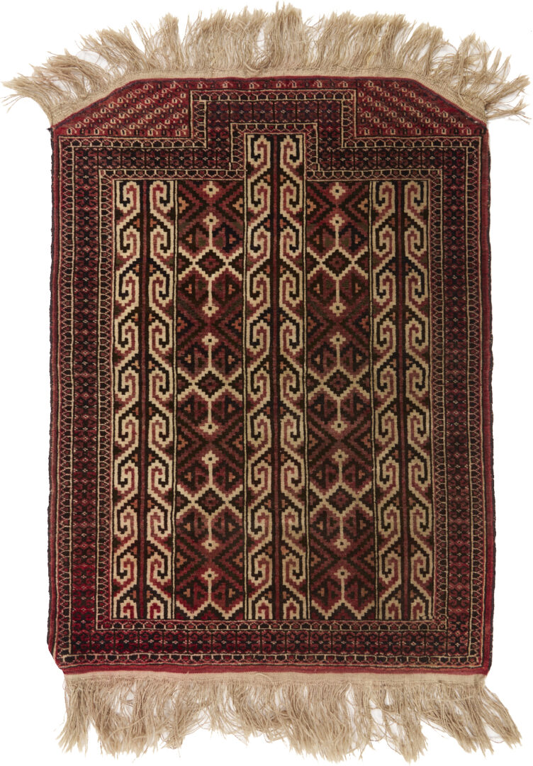 Lot 913: Yomud and Baluch Prayer Rugs & Yomud Salatch Cradle Cover
