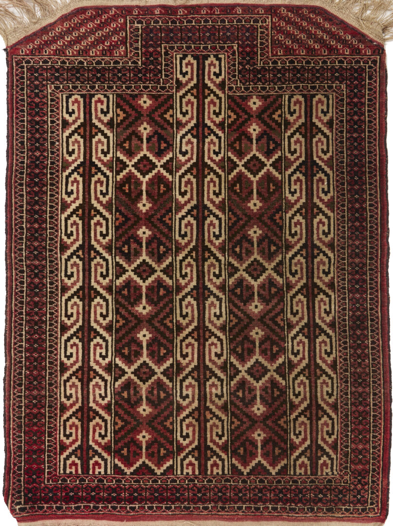 Lot 913: Yomud and Baluch Prayer Rugs & Yomud Salatch Cradle Cover