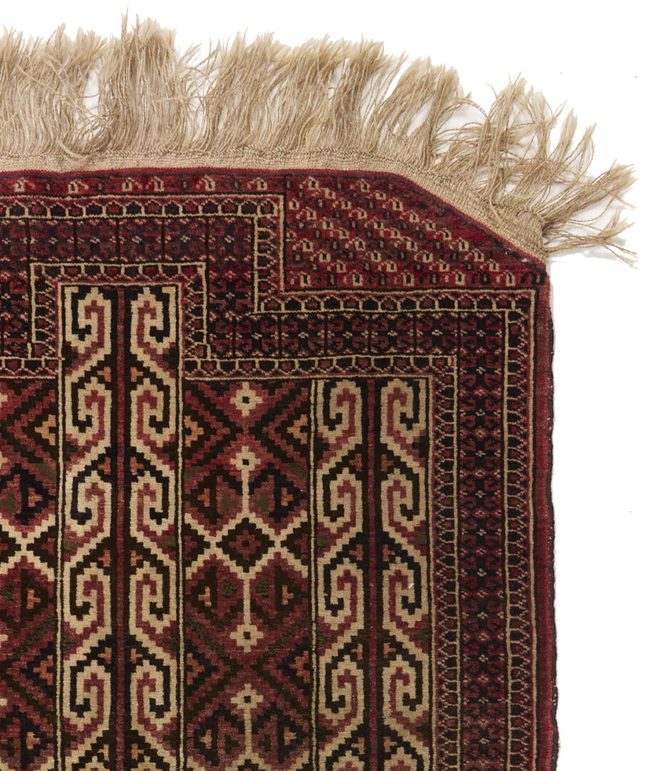 Lot 913: Yomud and Baluch Prayer Rugs & Yomud Salatch Cradle Cover
