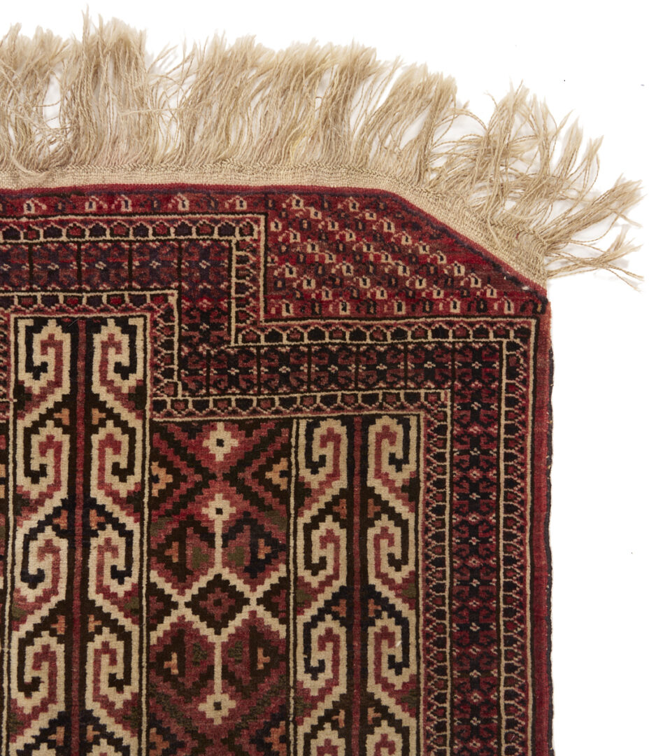 Lot 913: Yomud and Baluch Prayer Rugs & Yomud Salatch Cradle Cover