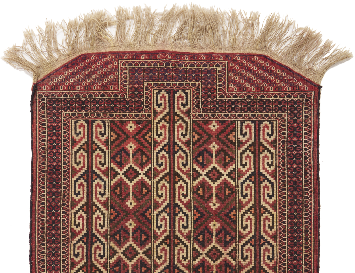 Lot 913: Yomud and Baluch Prayer Rugs & Yomud Salatch Cradle Cover