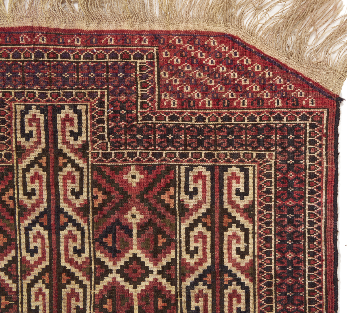 Lot 913: Yomud and Baluch Prayer Rugs & Yomud Salatch Cradle Cover
