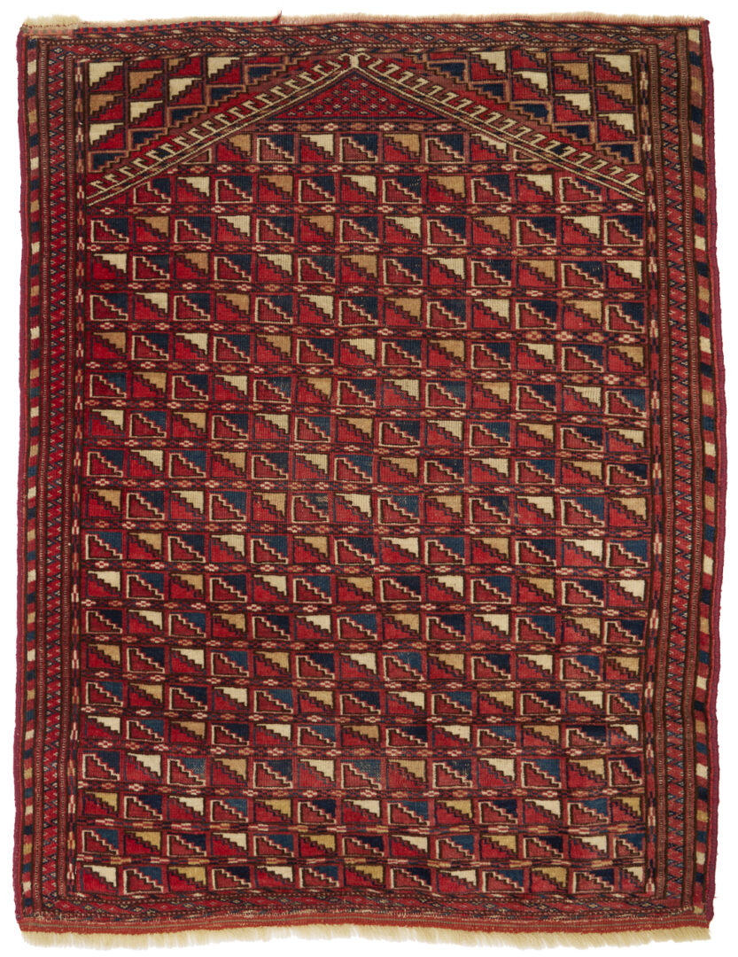 Lot 913: Yomud and Baluch Prayer Rugs & Yomud Salatch Cradle Cover