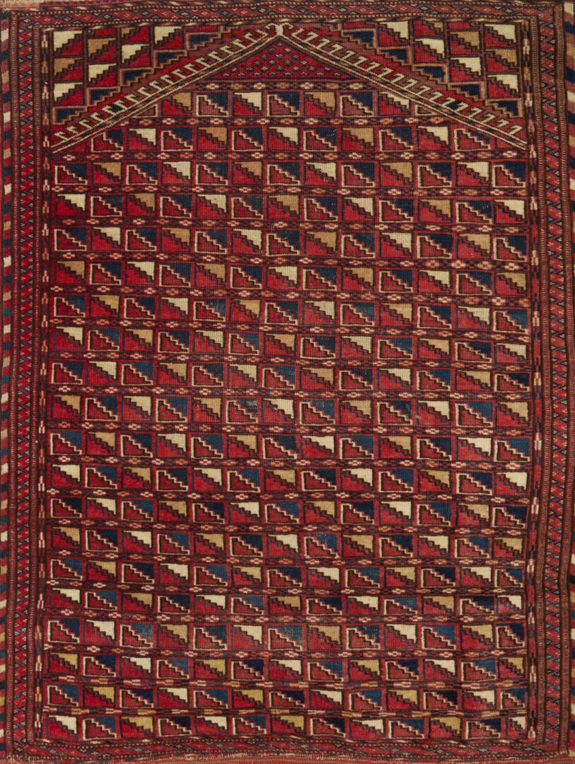 Lot 913: Yomud and Baluch Prayer Rugs & Yomud Salatch Cradle Cover
