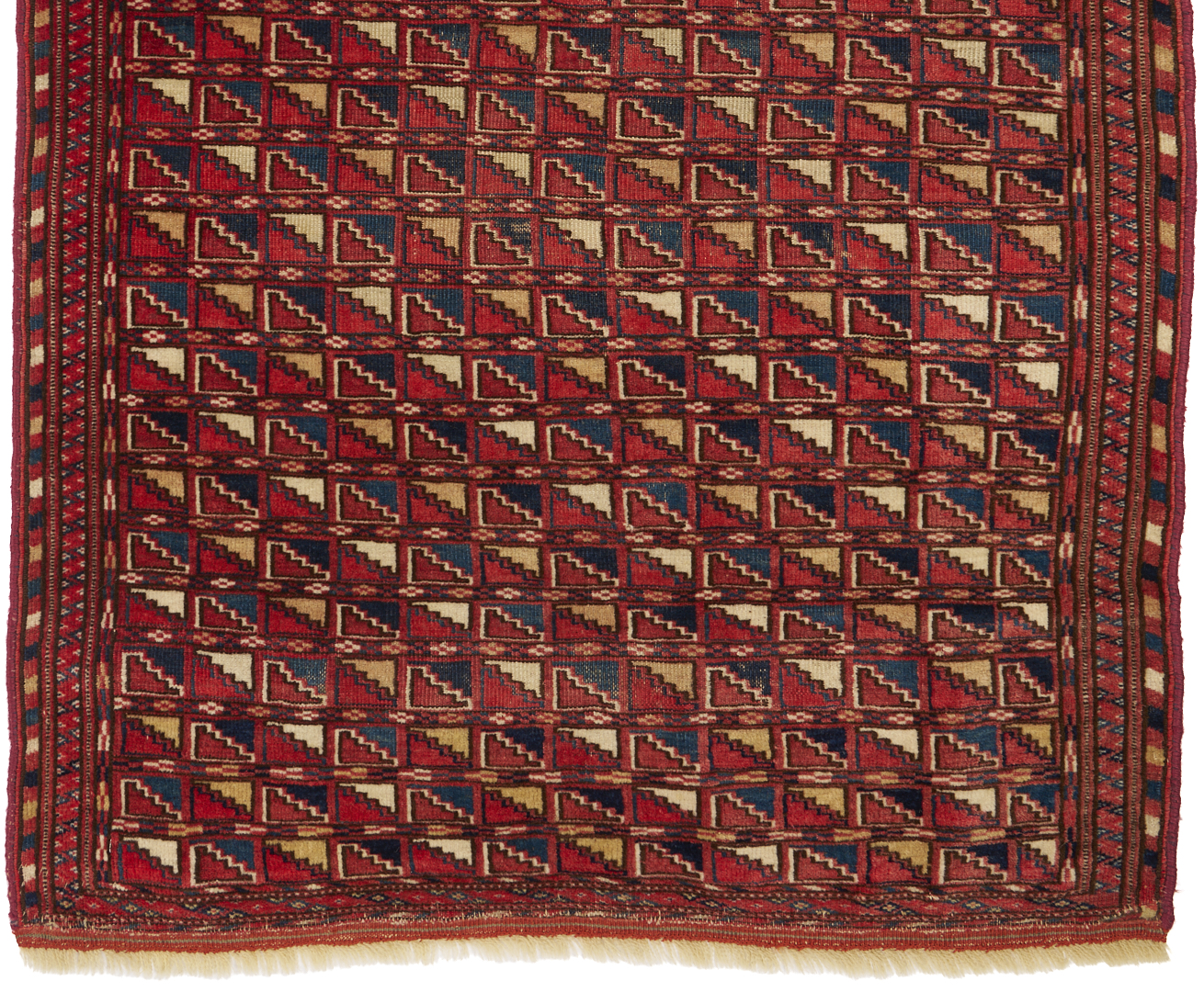 Lot 913: Yomud and Baluch Prayer Rugs & Yomud Salatch Cradle Cover