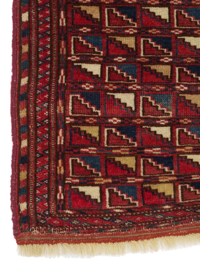 Lot 913: Yomud and Baluch Prayer Rugs & Yomud Salatch Cradle Cover