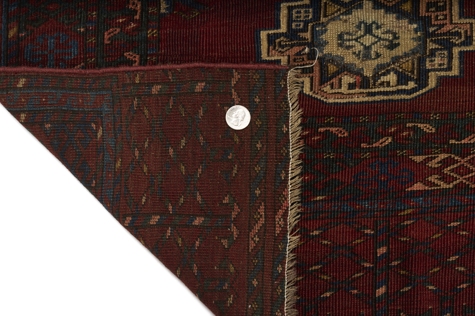 Lot 915: 3 Antique Turkman Weavings