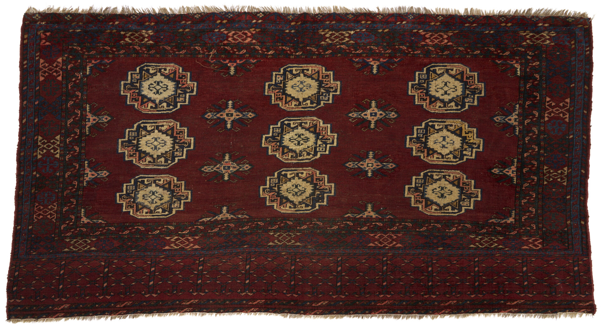 Lot 915: 3 Antique Turkman Weavings