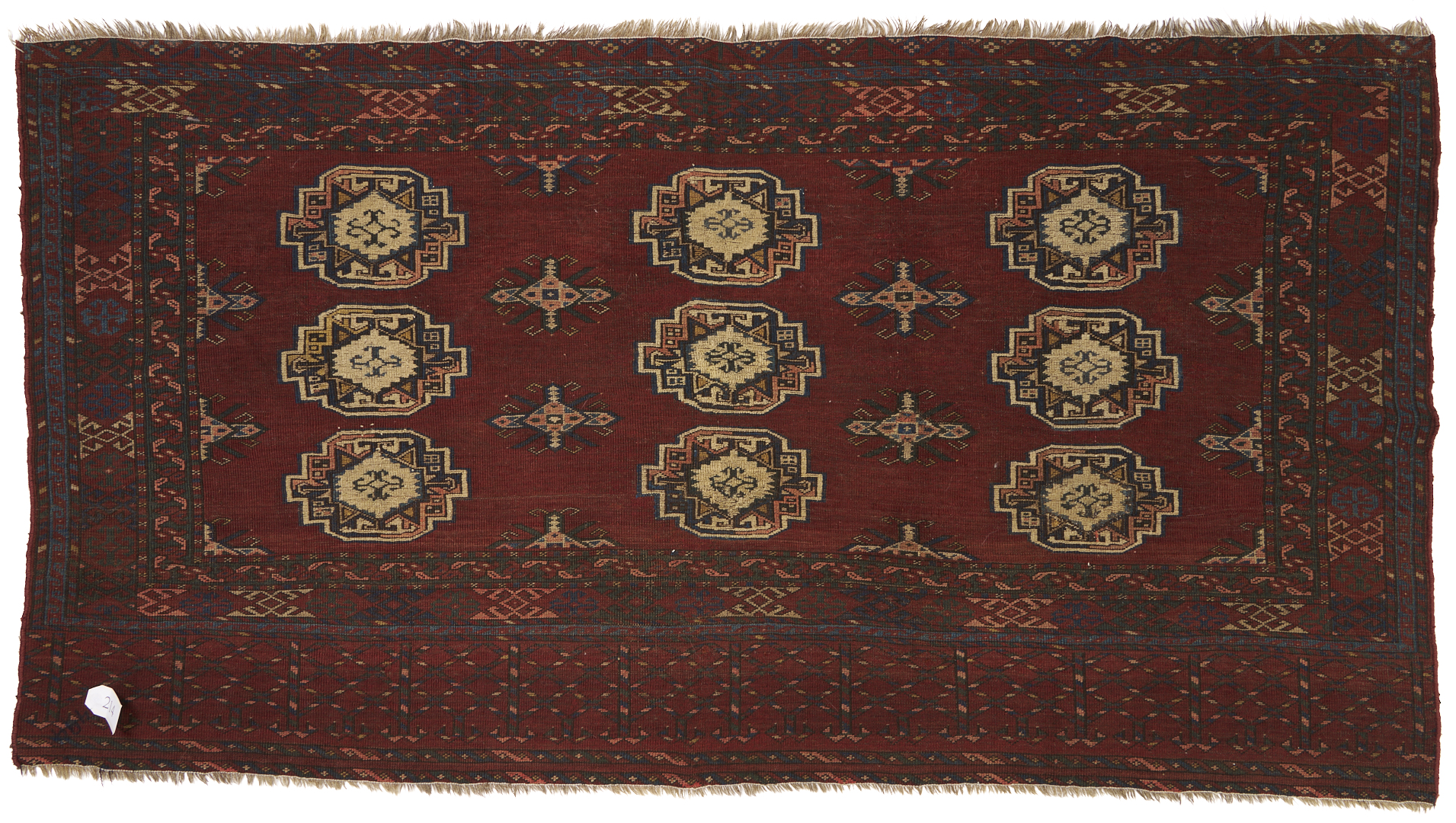 Lot 915: 3 Antique Turkman Weavings