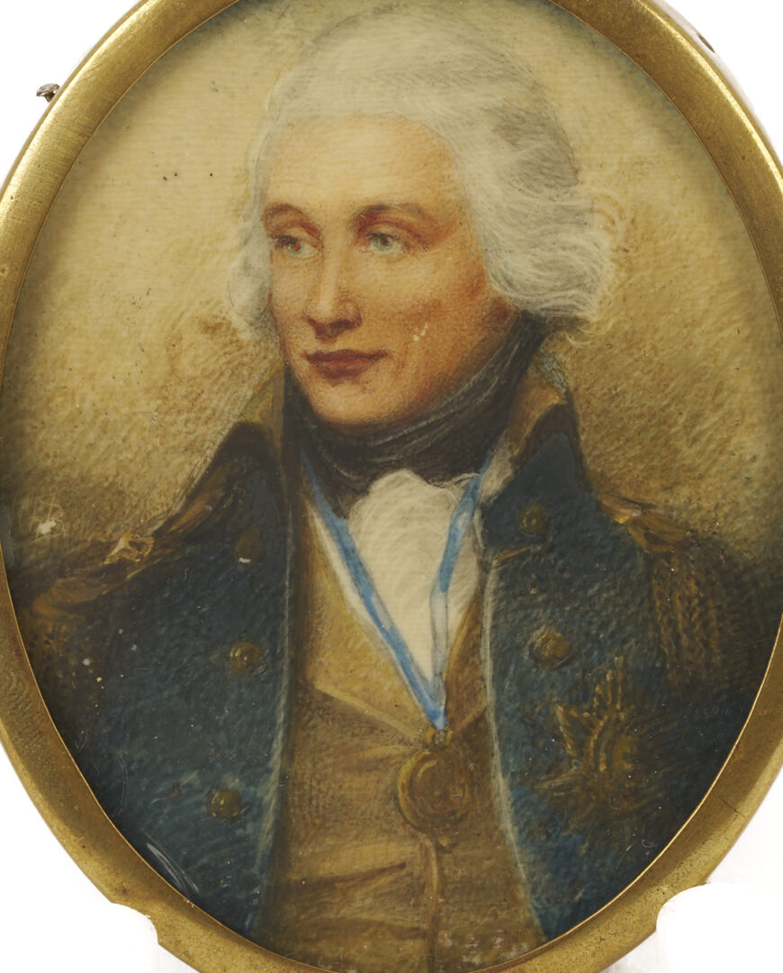 Lot 917: 8 Miniature Portraits and Portrait Boxes