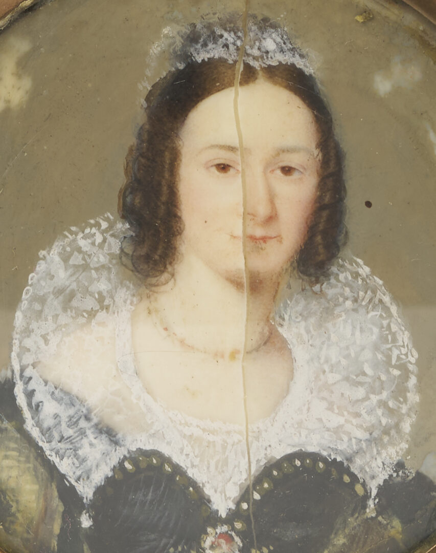 Lot 917: 8 Miniature Portraits and Portrait Boxes