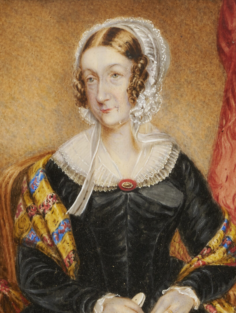 Lot 917: 8 Miniature Portraits and Portrait Boxes