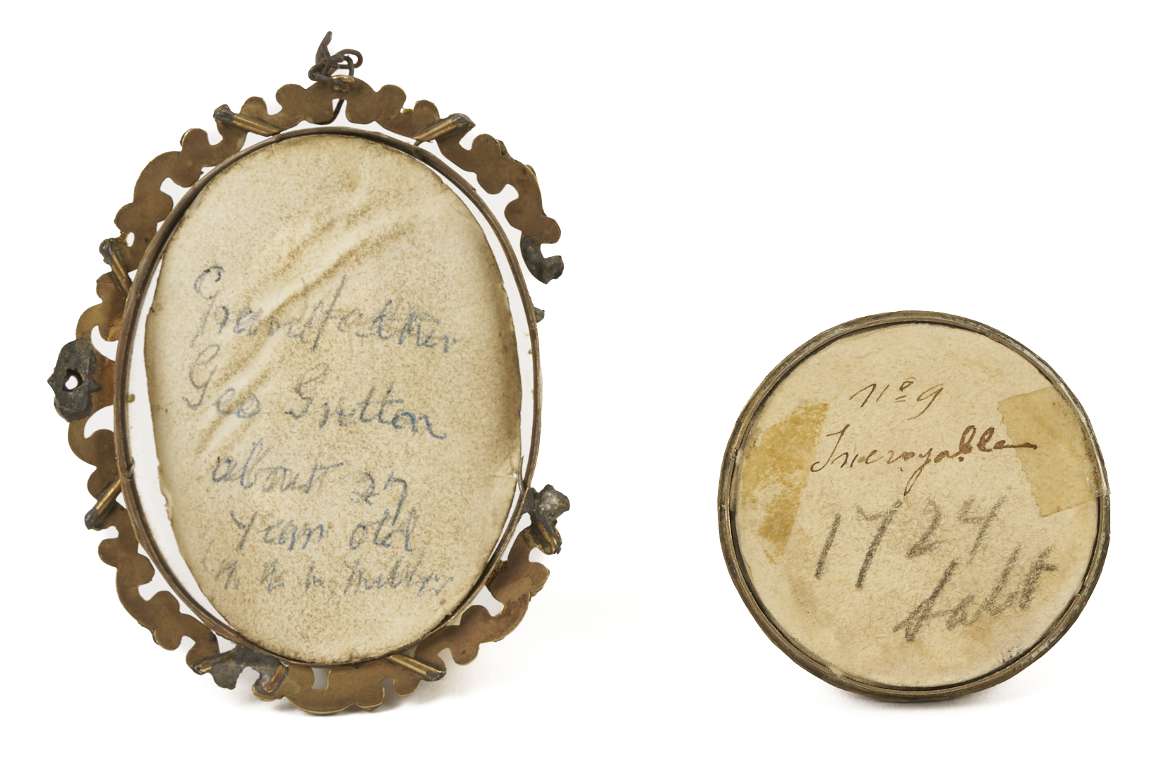 Lot 917: 8 Miniature Portraits and Portrait Boxes