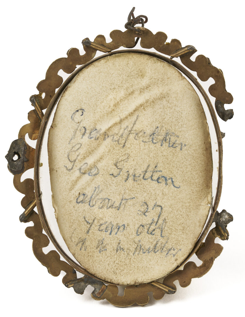 Lot 917: 8 Miniature Portraits and Portrait Boxes