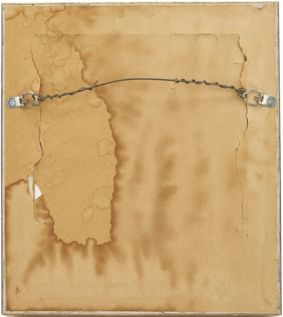 Lot 918: 2 Watercolors: 18th C. Genre Scene, plus Portrait