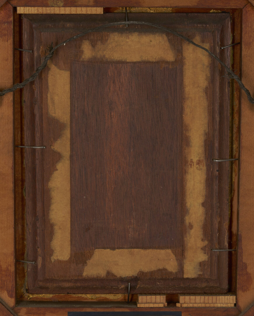 Lot 919: Leon Emile Caille Oil on Panel Painting, Mother & Child