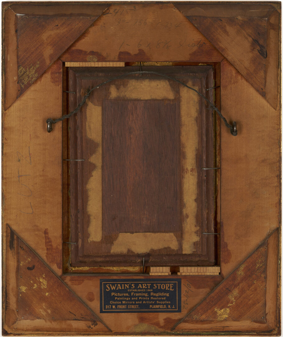 Lot 919: Leon Emile Caille Oil on Panel Painting, Mother & Child