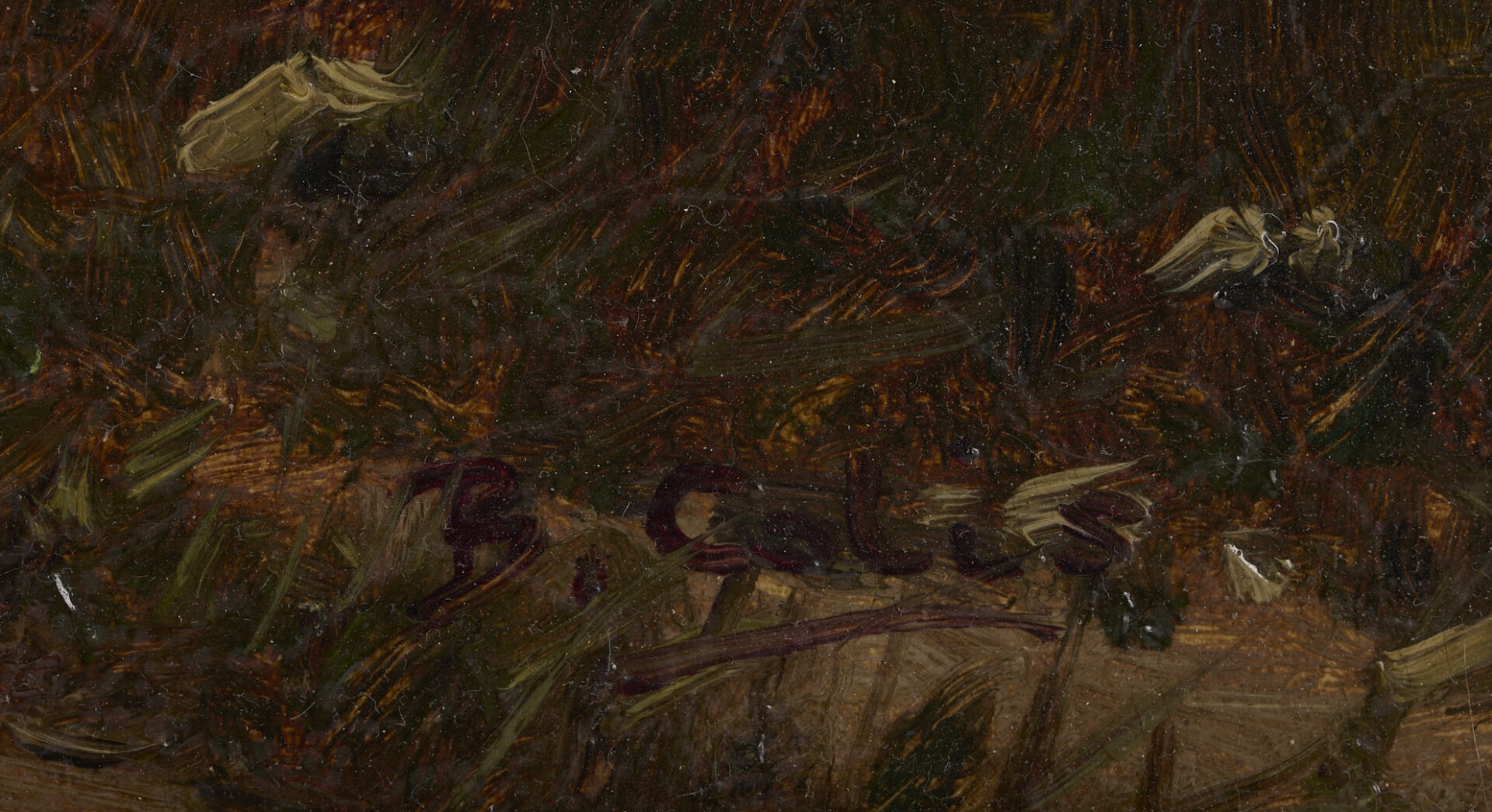 Lot 920: Two 19th C. Paintings: Landscape with Sheep and Coastal Scene