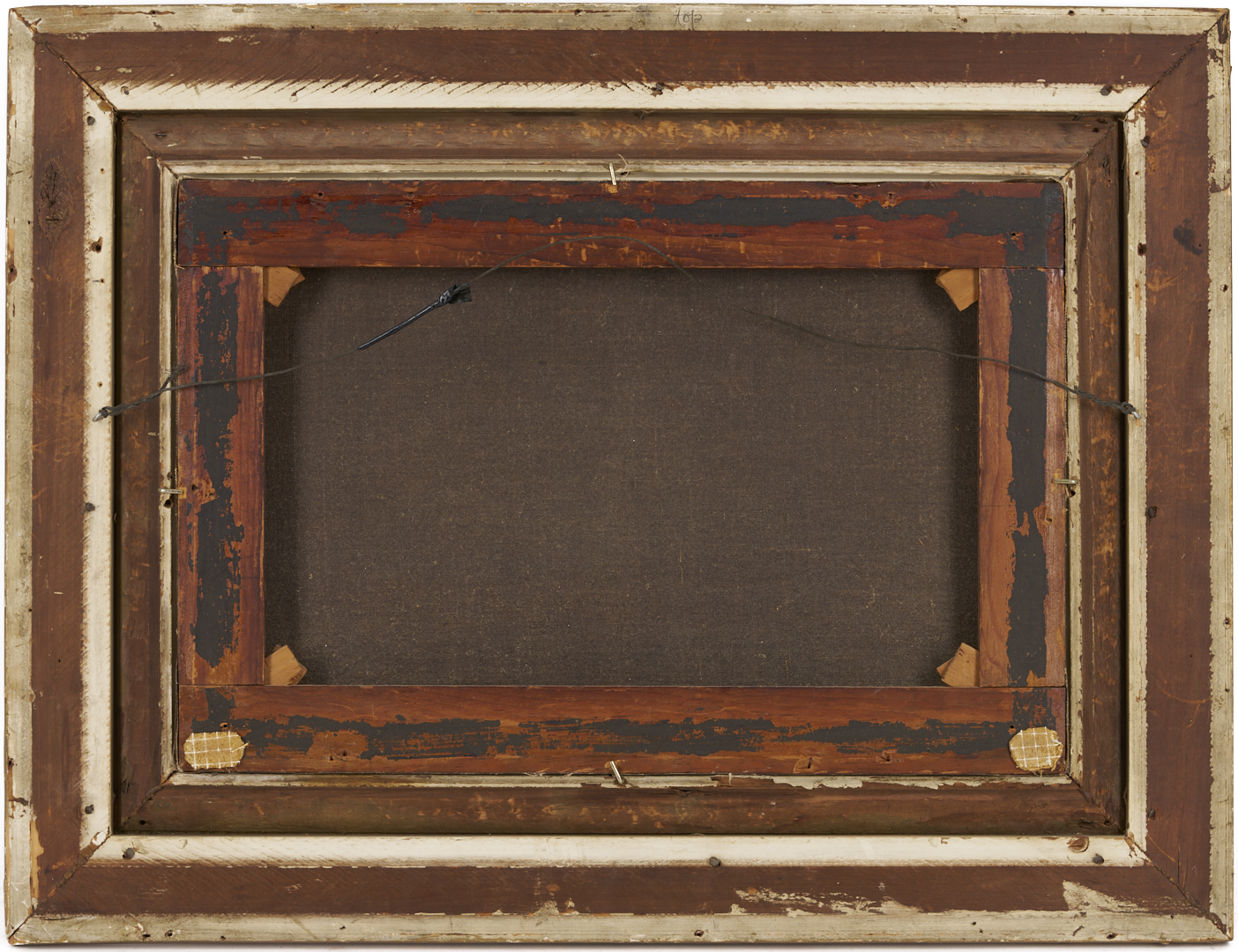 Lot 920: Two 19th C. Paintings: Landscape with Sheep and Coastal Scene