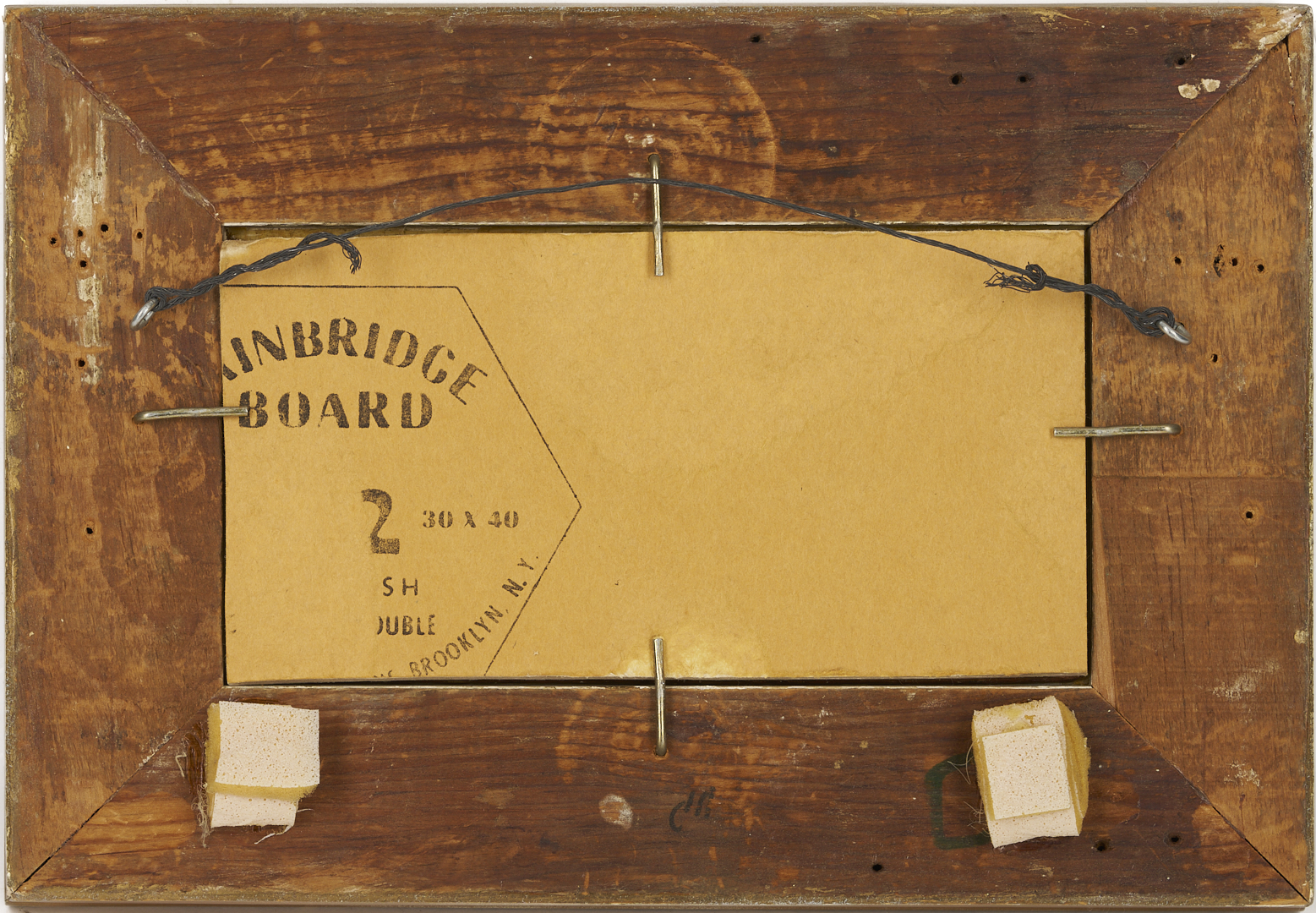 Lot 920: Two 19th C. Paintings: Landscape with Sheep and Coastal Scene