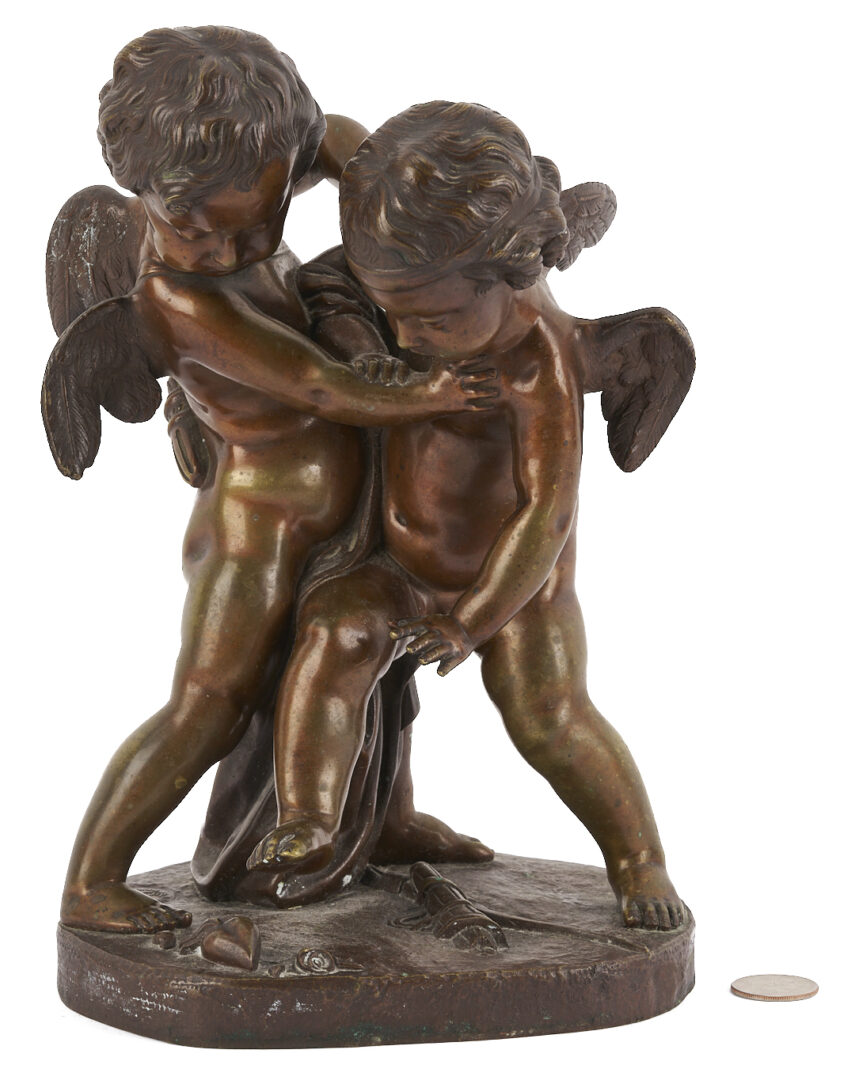 Lot 923: R. Bellair & Co. Bronze, Two Cherubs