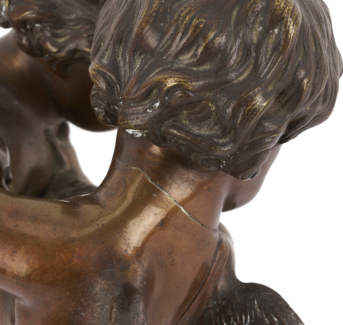 Lot 923: R. Bellair & Co. Bronze, Two Cherubs