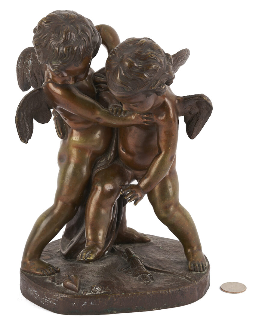 Lot 923: R. Bellair & Co. Bronze, Two Cherubs