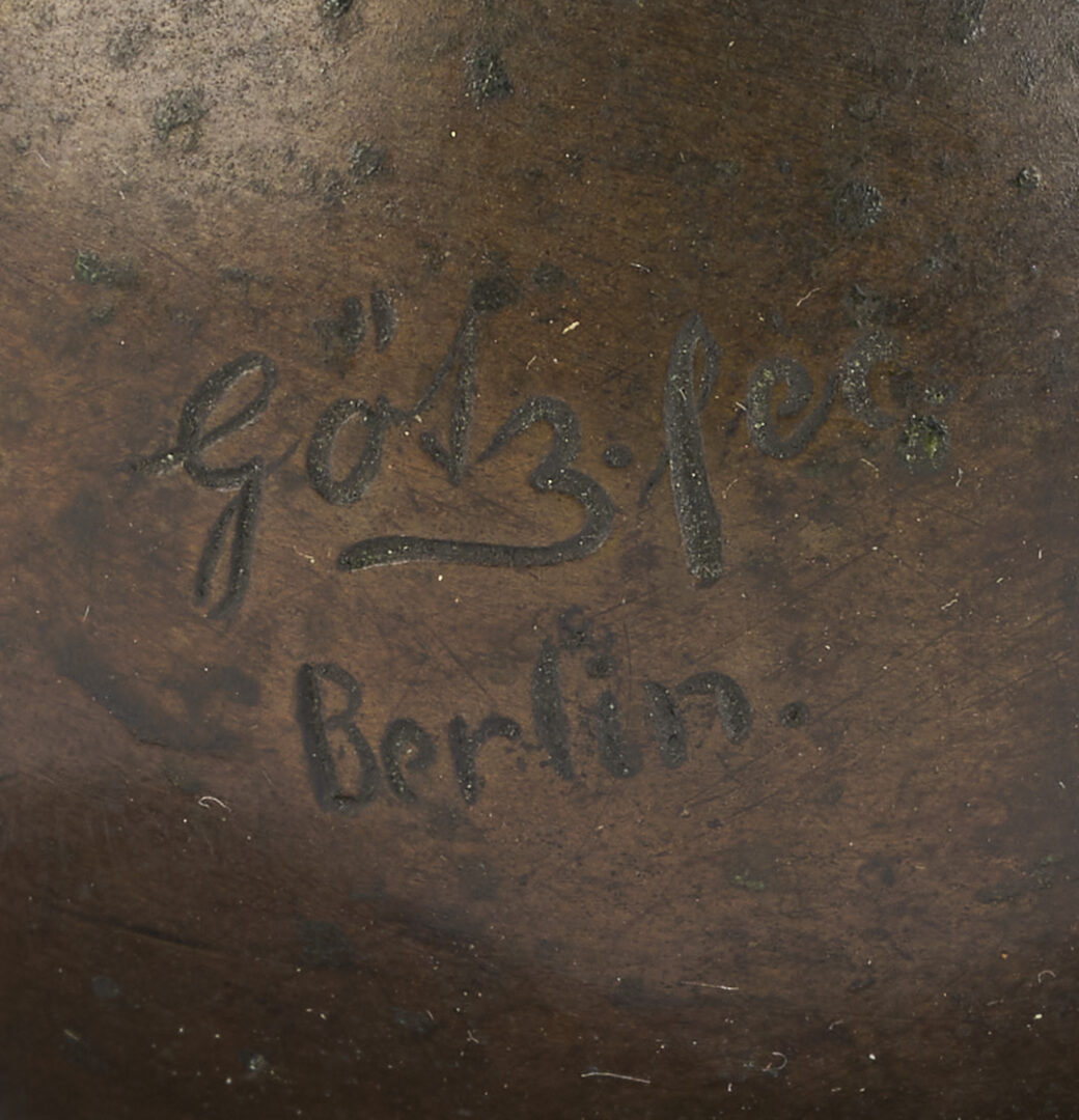 Lot 924: Johannes Gotz Bronze Sculpture, Boy Balancing on a Ball