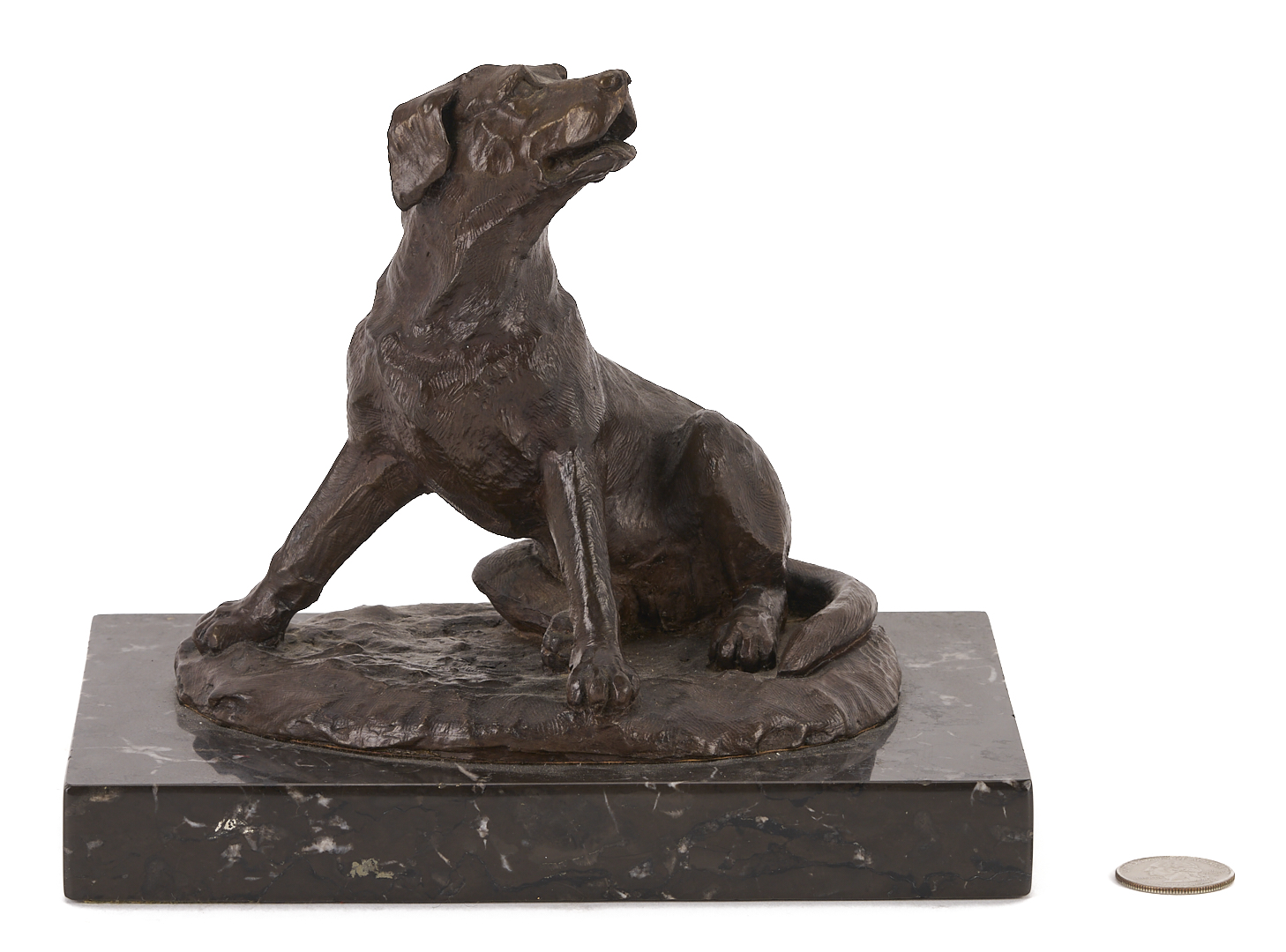 Lot 925: Victor Hayton Bronze Dog Sculpture