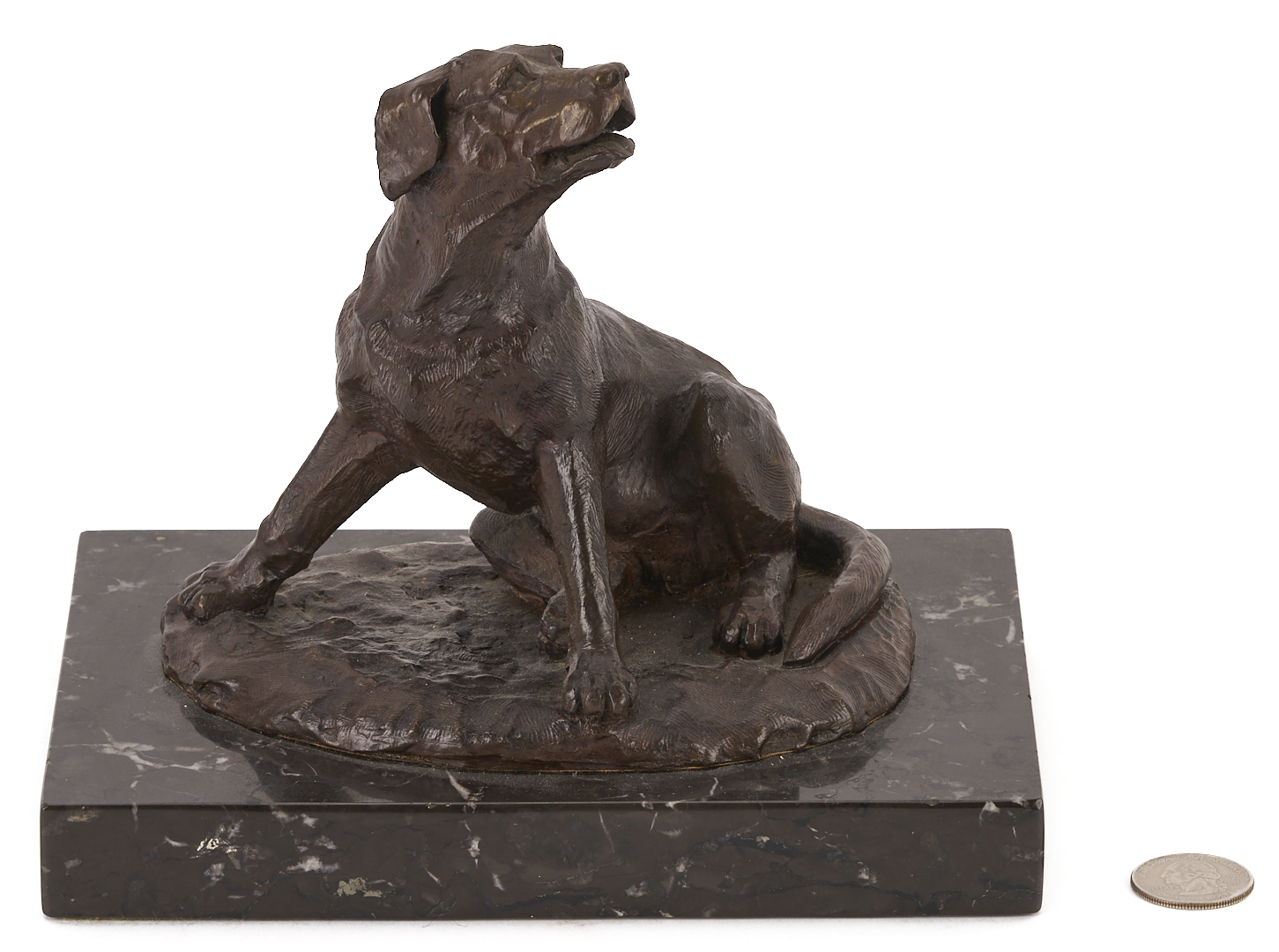 Lot 925: Victor Hayton Bronze Dog Sculpture