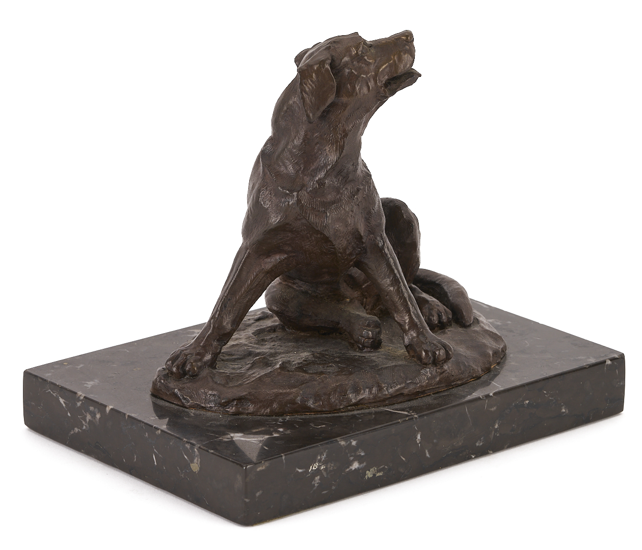 Lot 925: Victor Hayton Bronze Dog Sculpture