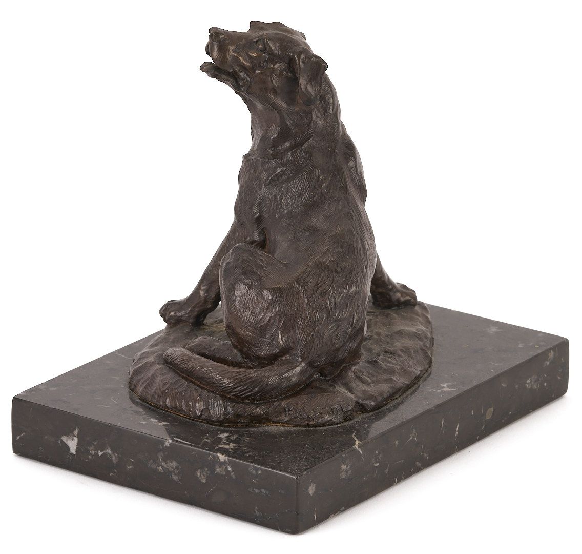Lot 925: Victor Hayton Bronze Dog Sculpture
