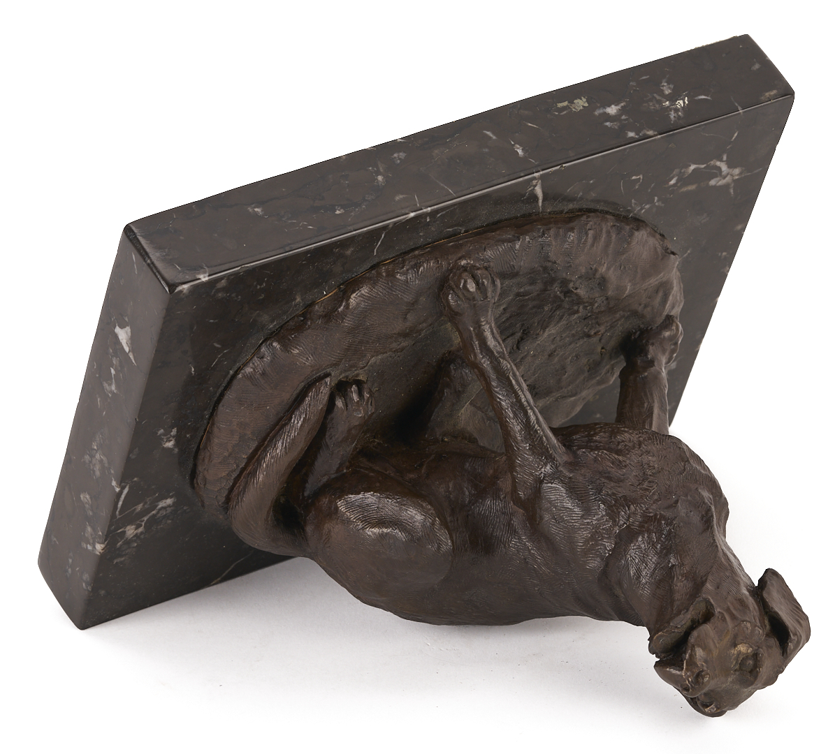 Lot 925: Victor Hayton Bronze Dog Sculpture