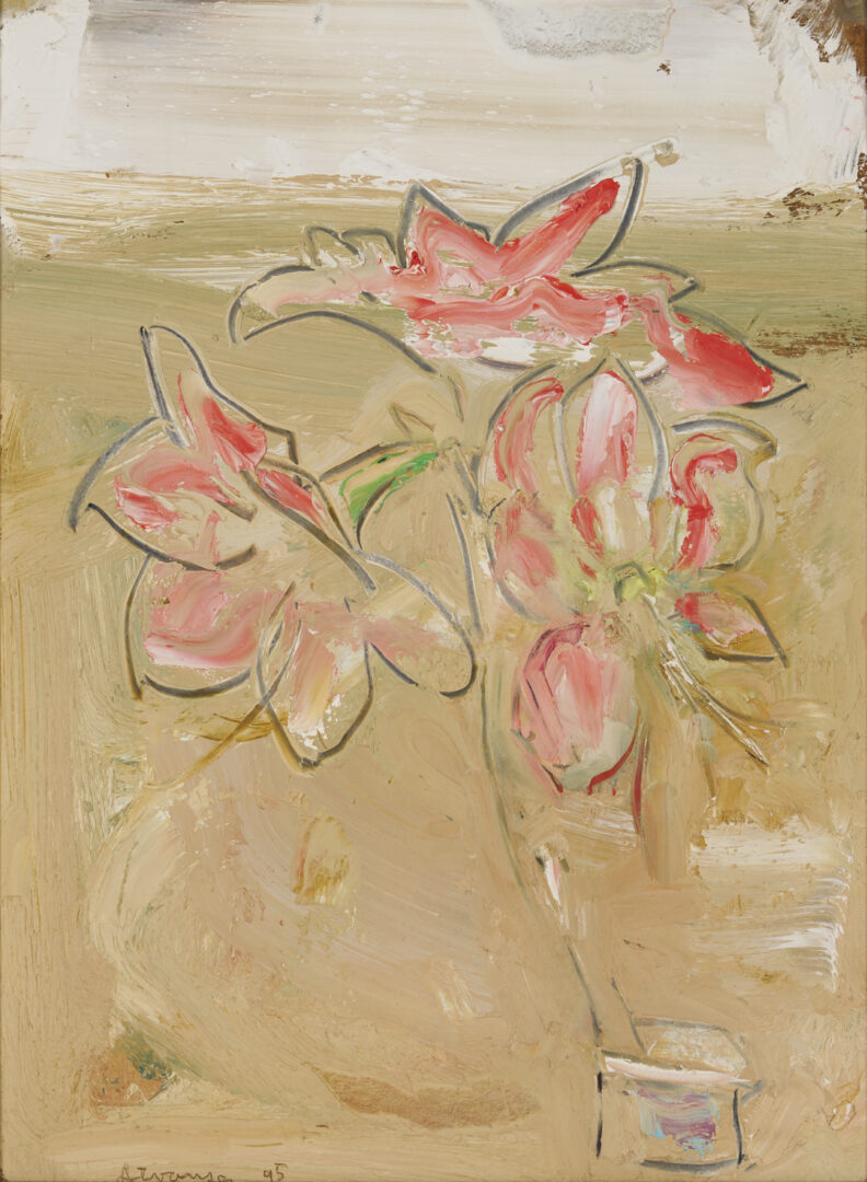 Lot 926: Sterling Strauser O/B Floral Still Life, 1995