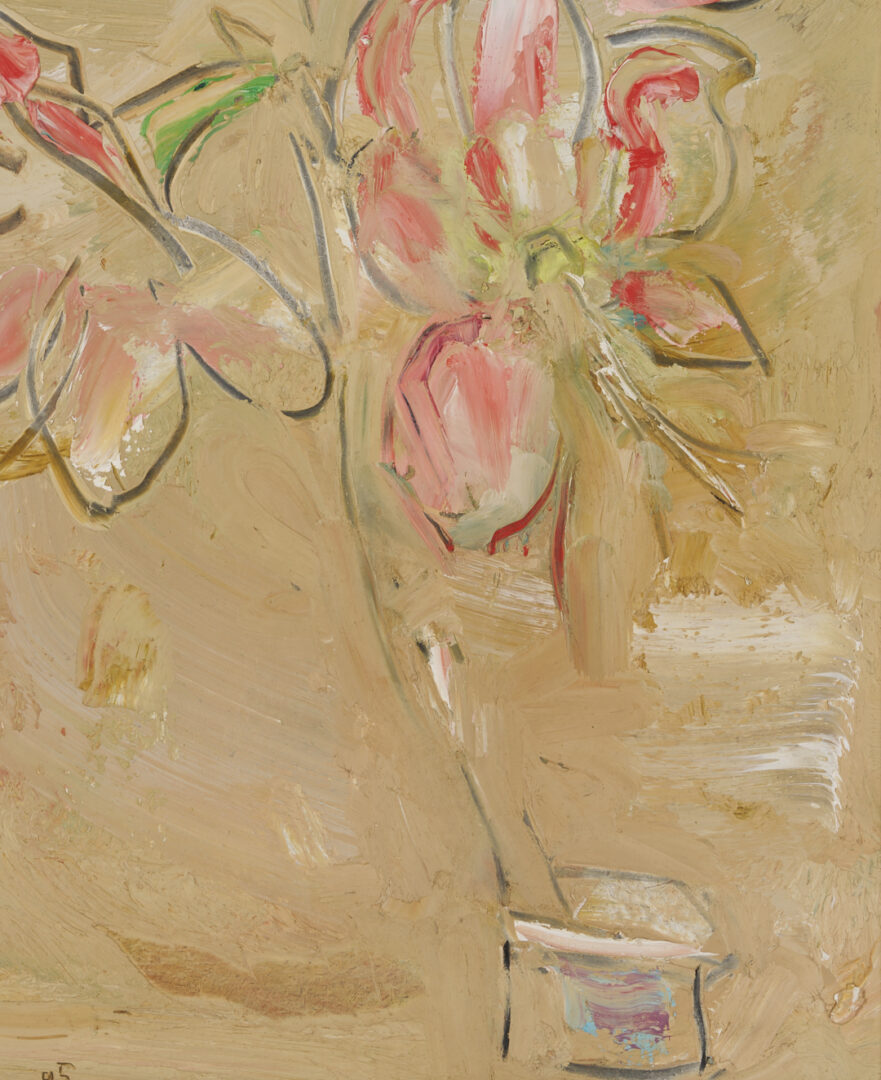 Lot 926: Sterling Strauser O/B Floral Still Life, 1995