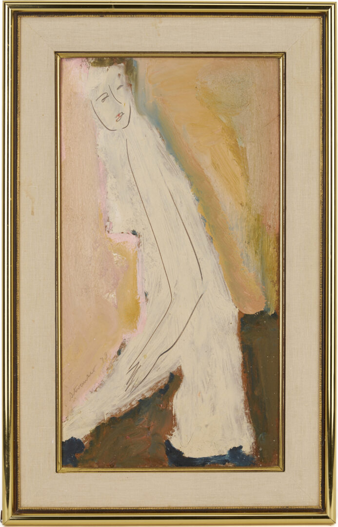 Lot 928: Sterling Strauser O/B, Leaning Nude