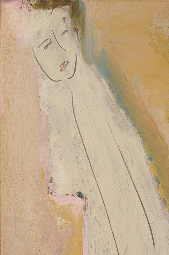 Lot 928: Sterling Strauser O/B, Leaning Nude