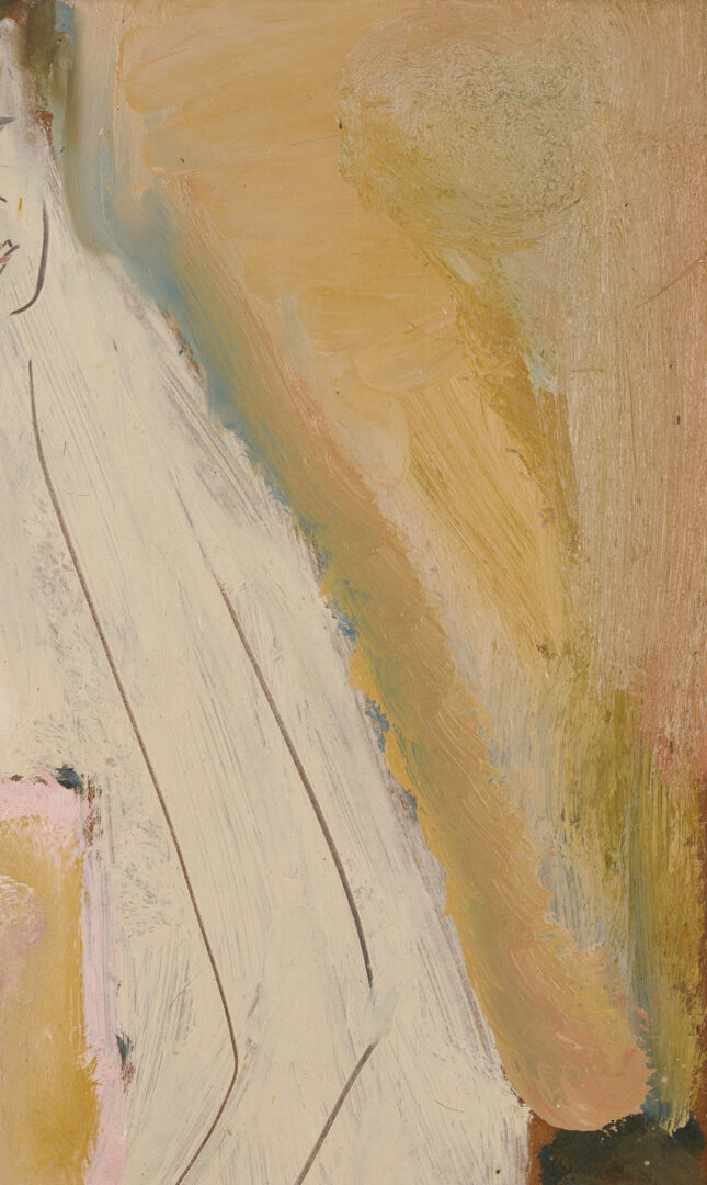 Lot 928: Sterling Strauser O/B, Leaning Nude