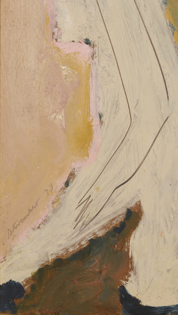 Lot 928: Sterling Strauser O/B, Leaning Nude