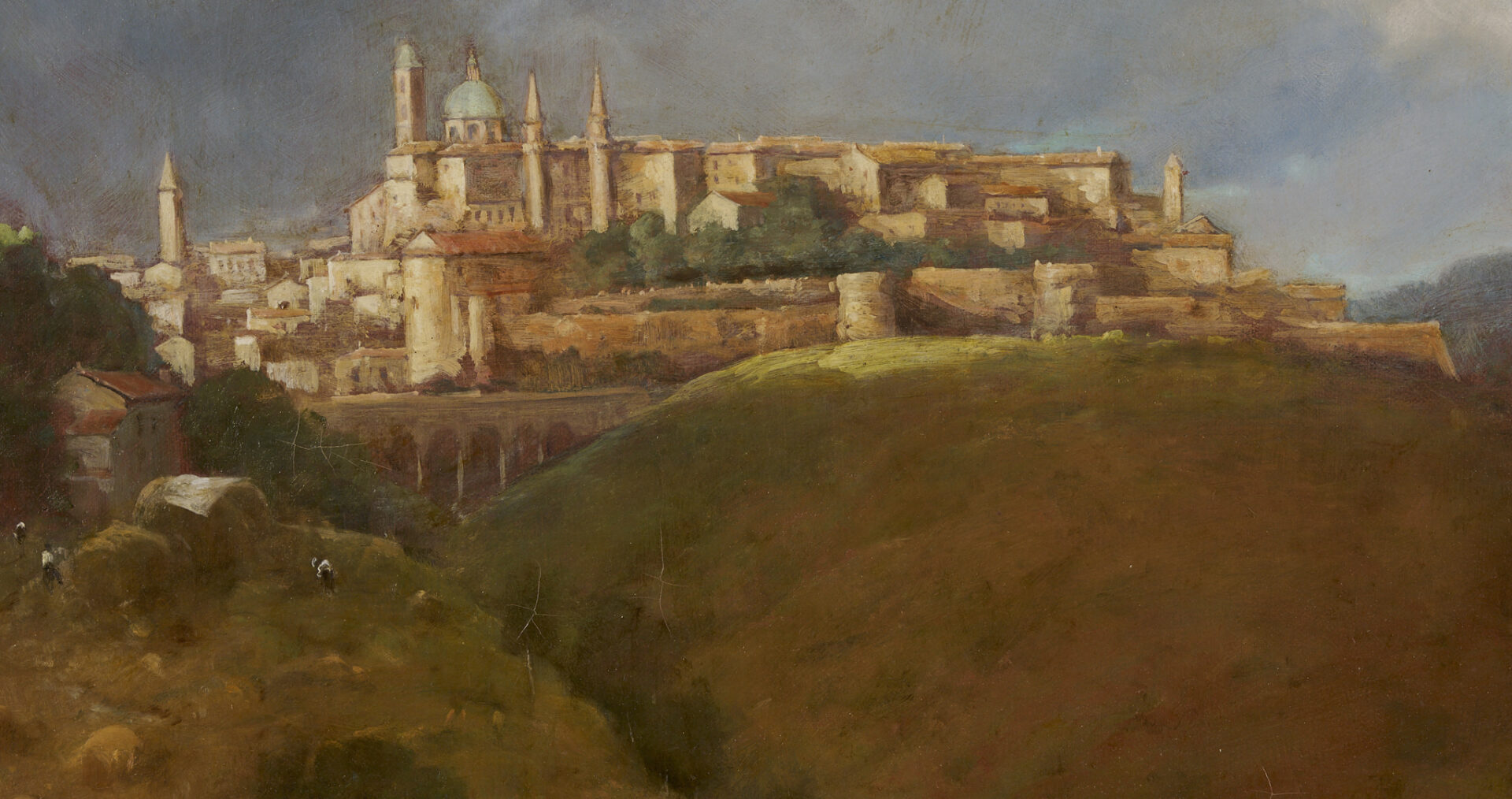 Lot 929: Robert Maione O/C Italian Landscape
