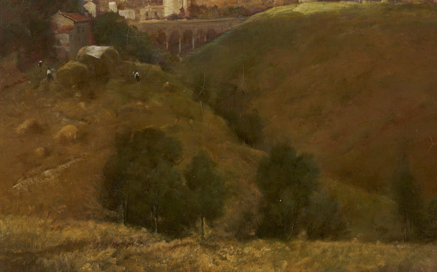 Lot 929: Robert Maione O/C Italian Landscape