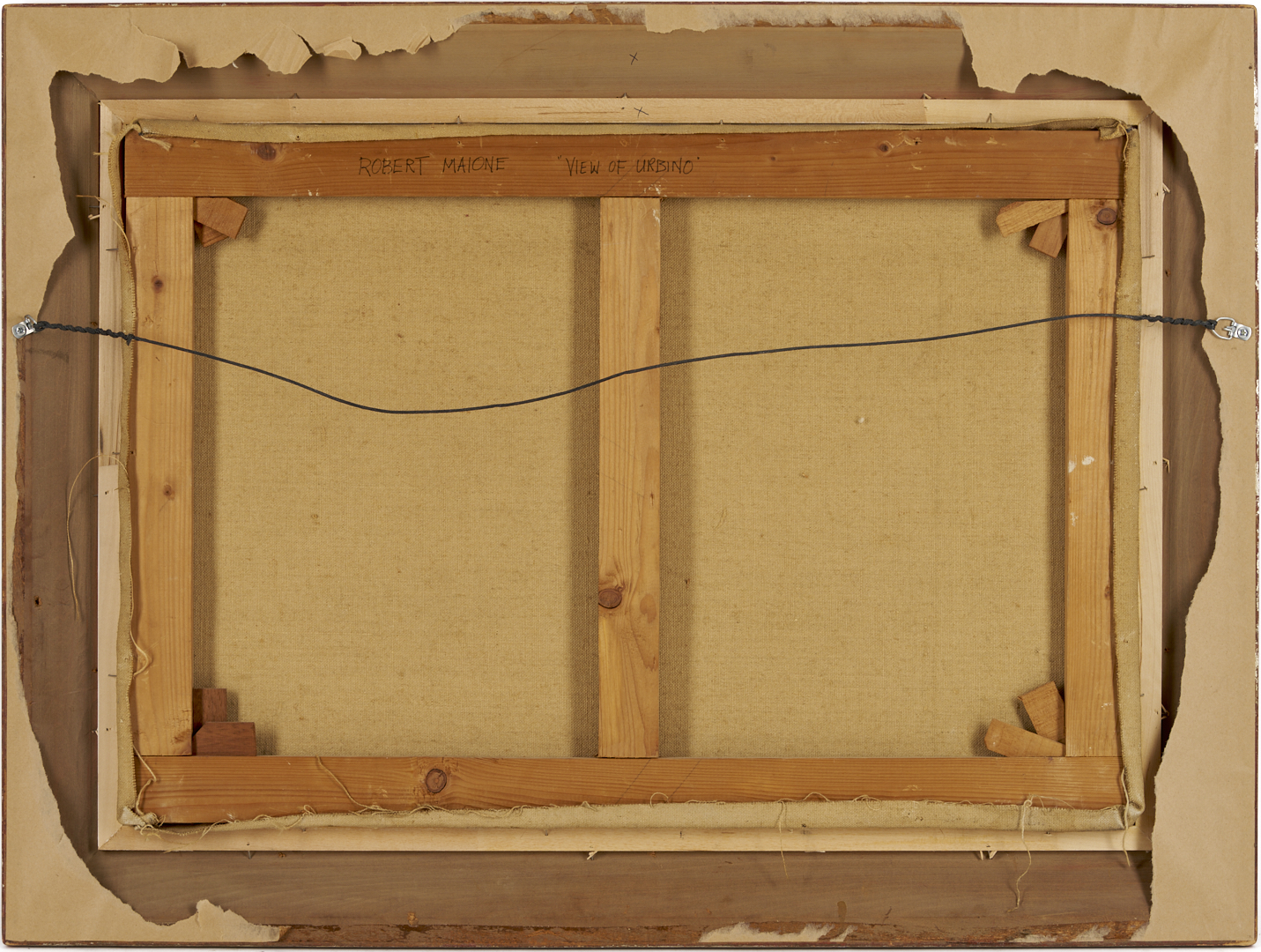 Lot 929: Robert Maione O/C Italian Landscape