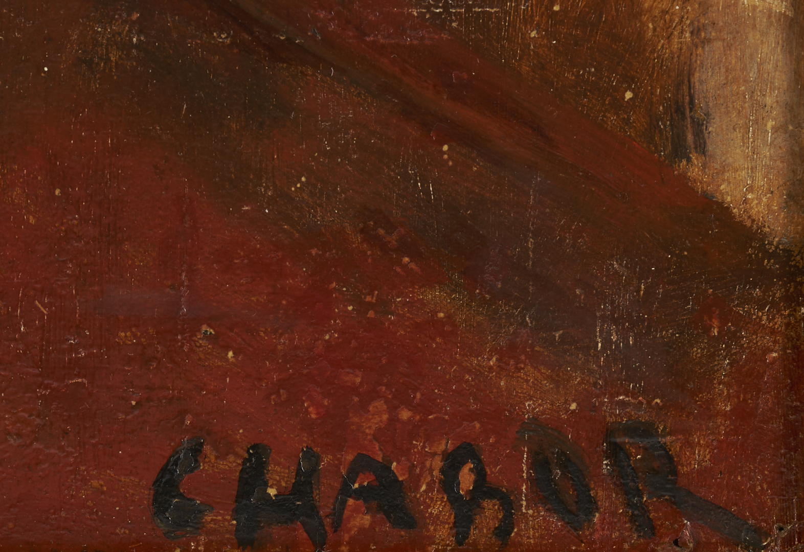 Lot 931: Moura Chabor, O/B Painting of Reclining Nude