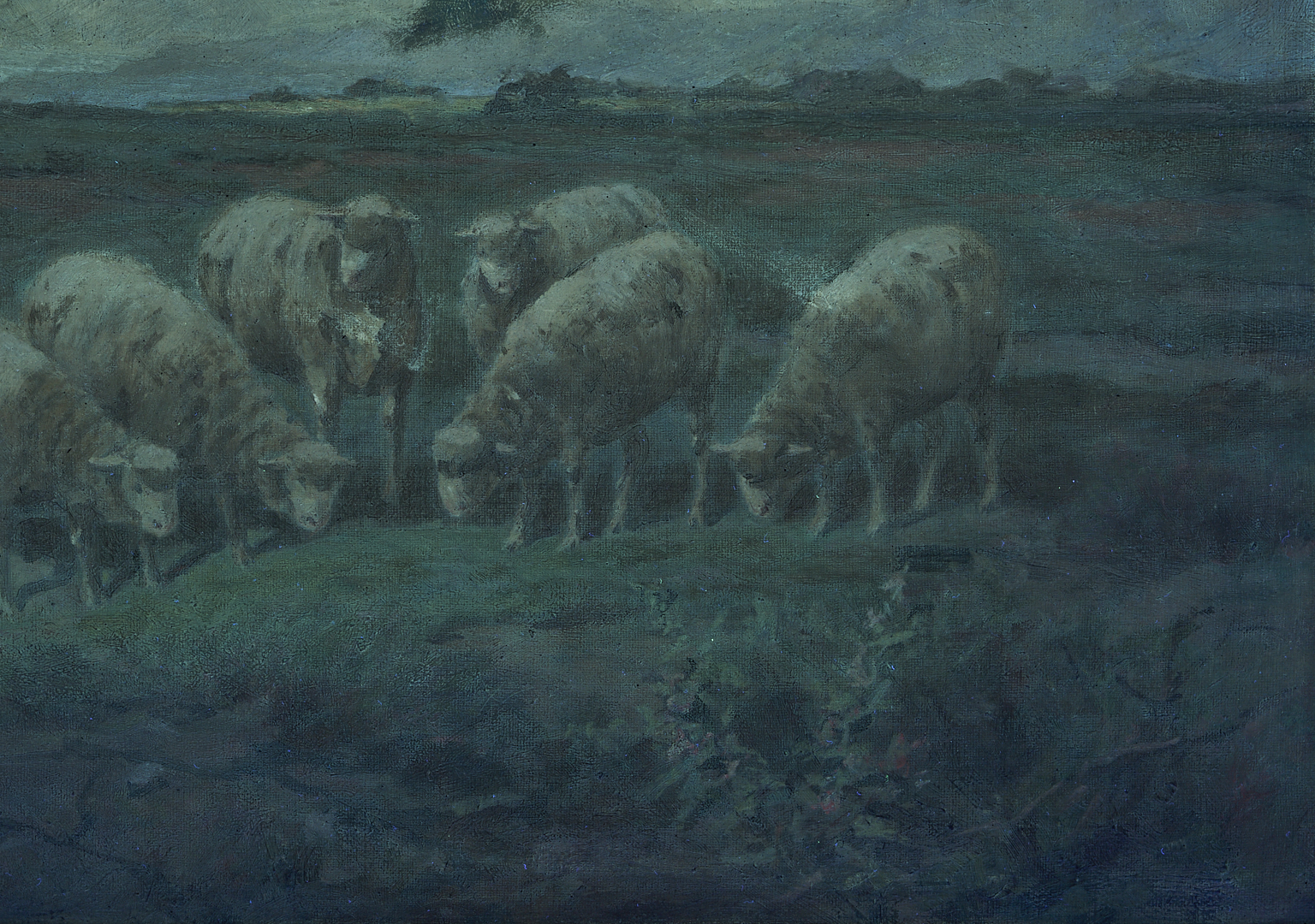 Lot 934: Royal Milleson O/C Pastoral Landscape w/ Sheep