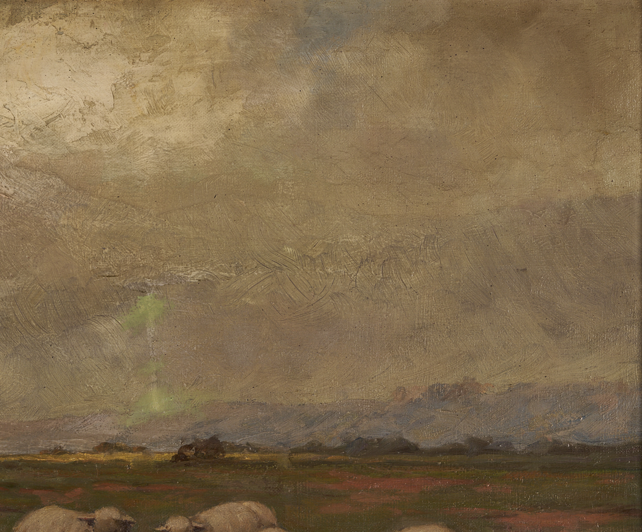 Lot 934: Royal Milleson O/C Pastoral Landscape w/ Sheep